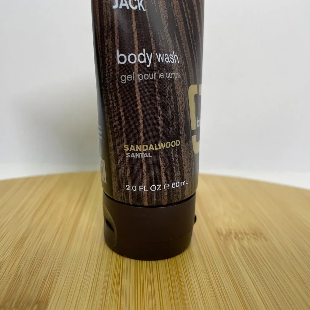 Every Man Jack Body Wash Sandalwood 2 oz Moisturizing Essential Oil Travel Size